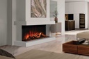Uptown - UE44-2 Linear Electric Fireplace w/Remote, Top/Ember Lighting and Corner/Single Side Installation Kits - Heater 120V (240V Compatible) NEW