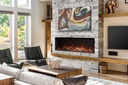 Uptown - UE56 Slim Electric Fireplace w/Remote - 120V Heater