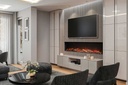 Uptown - UE68 Slim Electric Fireplace w/Remote - 120V Heater NEW